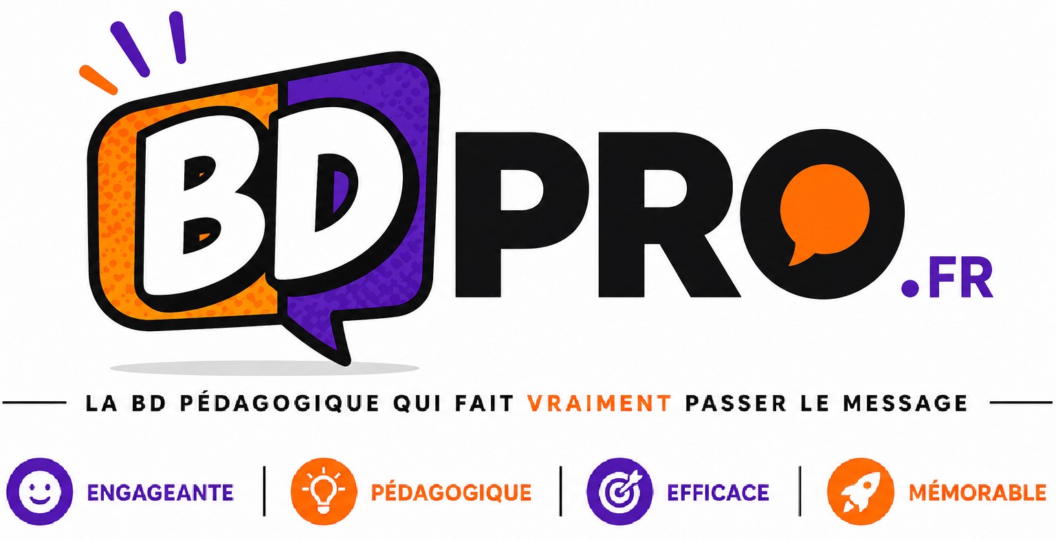 Logo de BDpro.fr - Agence de bandes dessinées pédagogiques